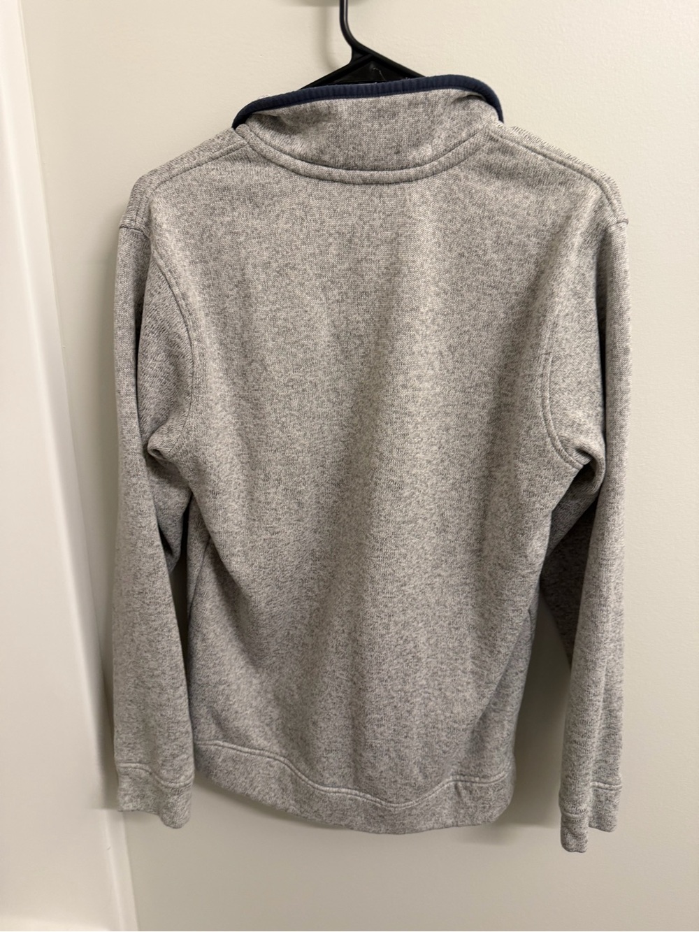 Eddie Bauer Gray Quarter-Snap Fleece Pullover - Picture 3 of 3